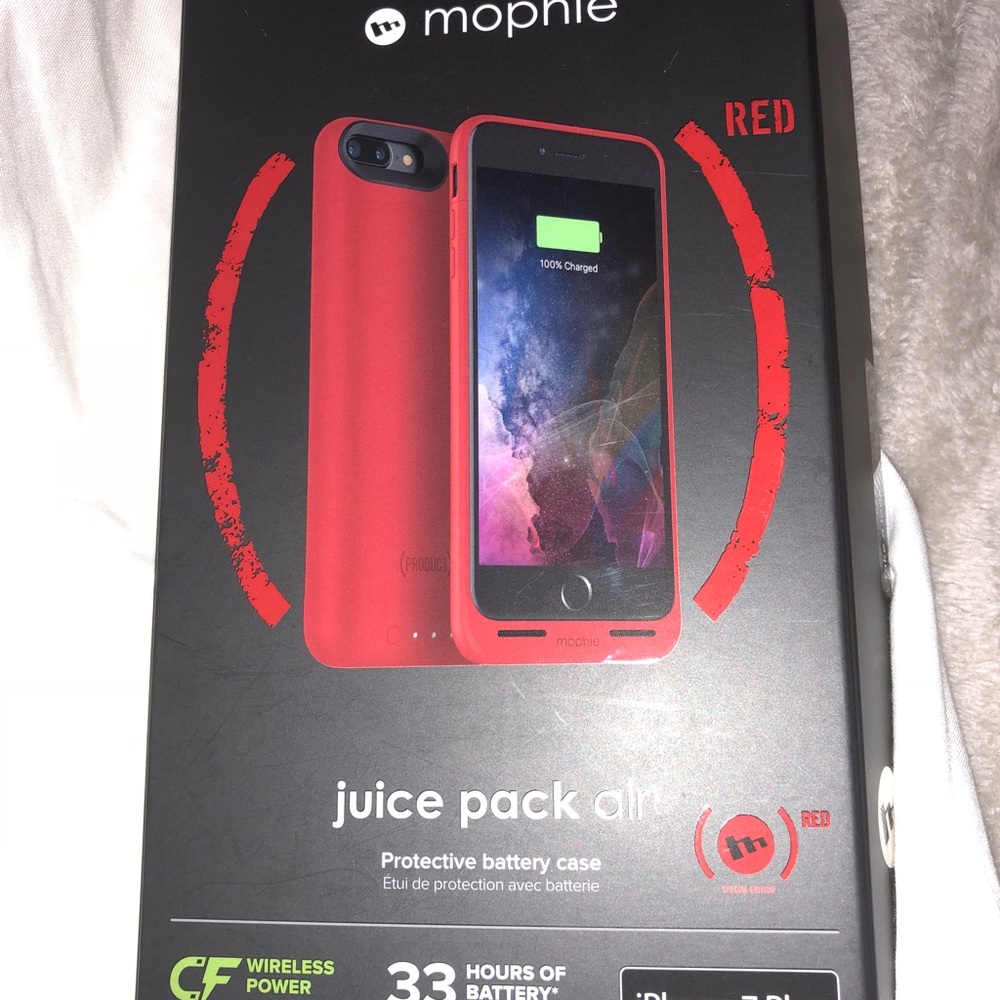 Mophie red 7plus juice pack air battery case